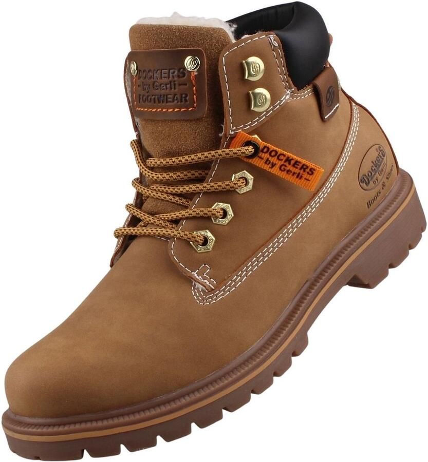 Dockers by Gerli dames Tex enkellaars geel (Golden Tan)