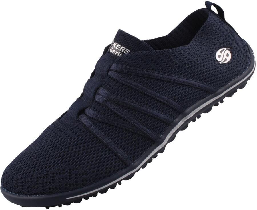 Dockers by Gerli unisex blote-voeten-slip-on sneakers 50BA203-780662 schoenen Blue Grey