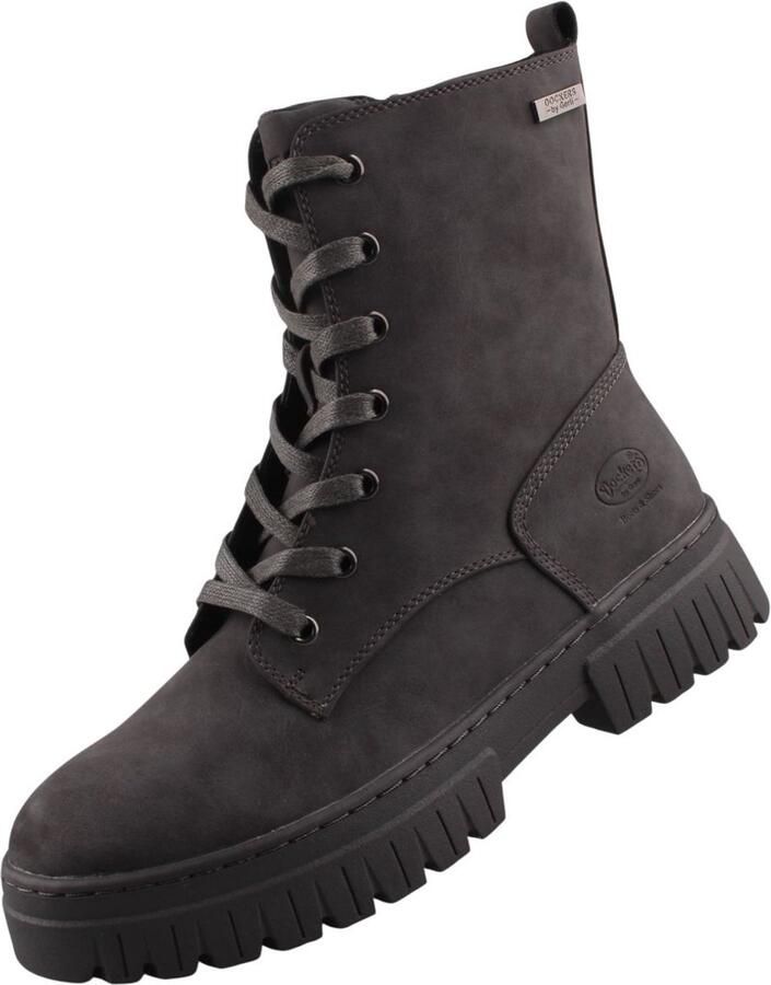 Dockers by Gerli Dockers dames enkellaarsjes donkergrijs 59BI202