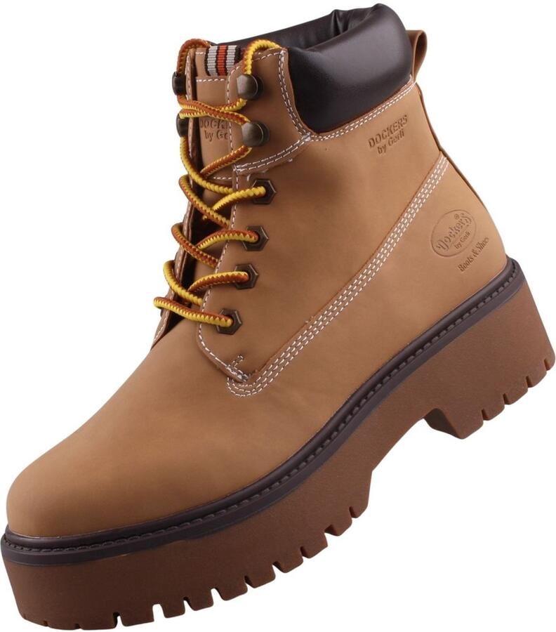 Dockers by Gerli Dockers dames enkellaarsjes geel 59MI201