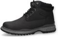 Dockers by Gerli Dockers heren enkellaarsjes met voering en vetersluiting 57AL102-650100 zwart - Zwart