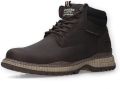 Dockers by Gerli Dockers heren enkellaarsjes met voering en vetersluiting 57AL102-650360 chocolate - Bruin