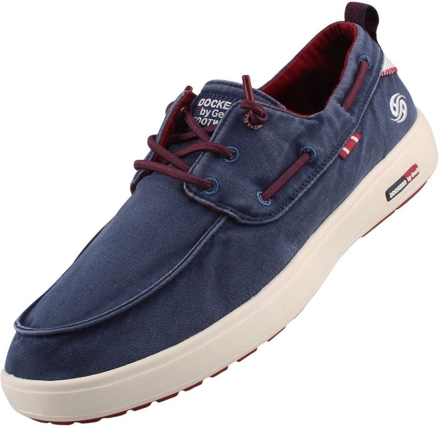 Dockers by Gerli Dockers heren mocassin canvas blauw