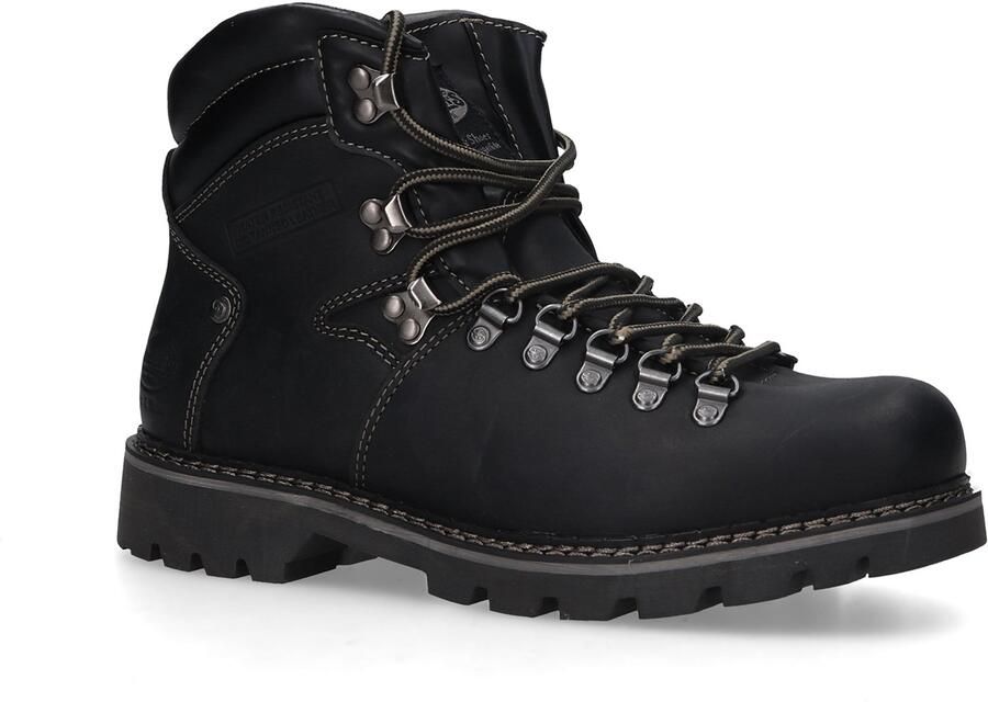 Dockers by Gerli Dockers herenleren laarzen gevoerd vetersluiting 45NB104-400100 zwart