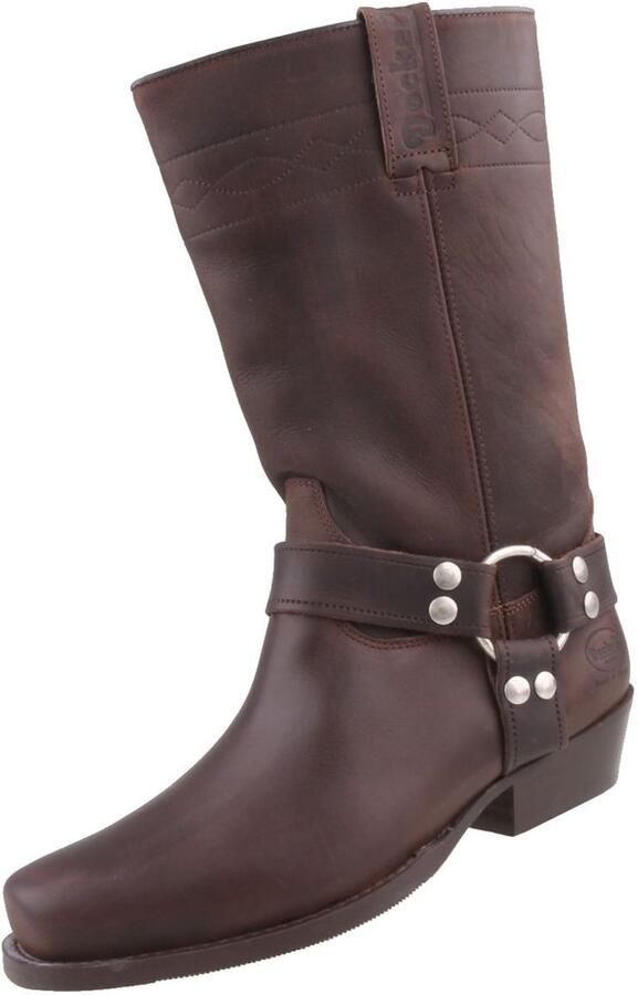 Dockers by Gerli heren bikerlaarzen 030140-006044 bruin