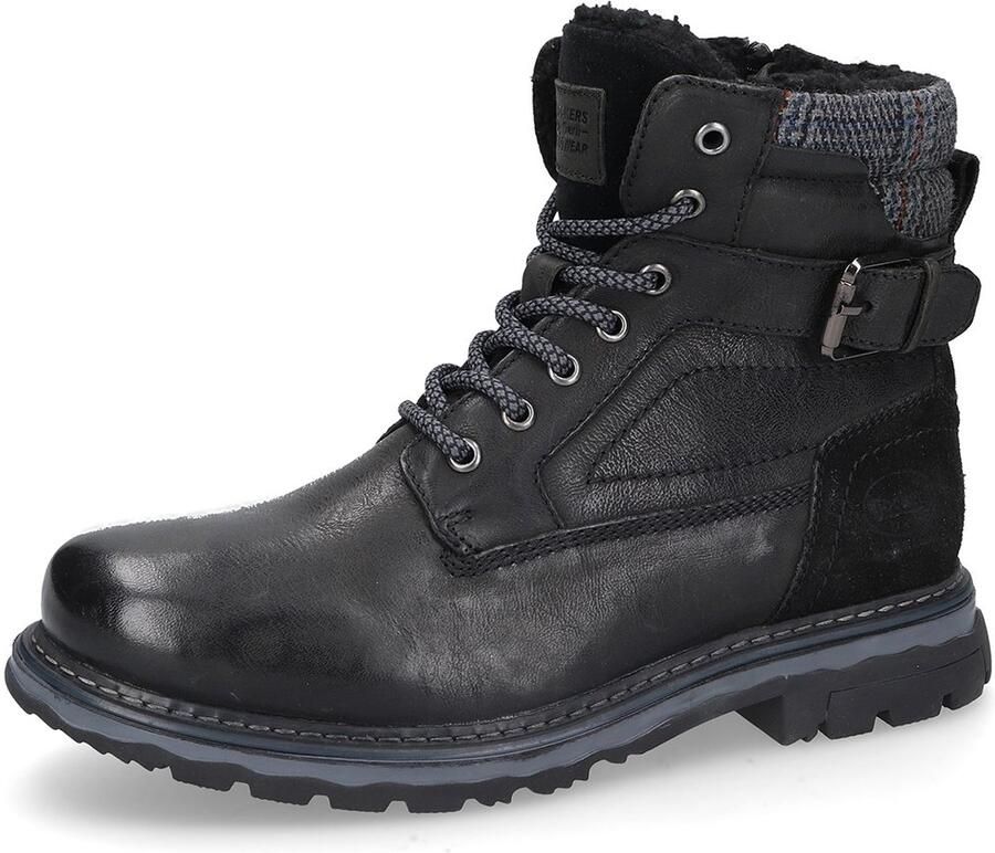 Dockers by Gerli Heren Boots 51GL102-140-100 zwart Leren Stiefel