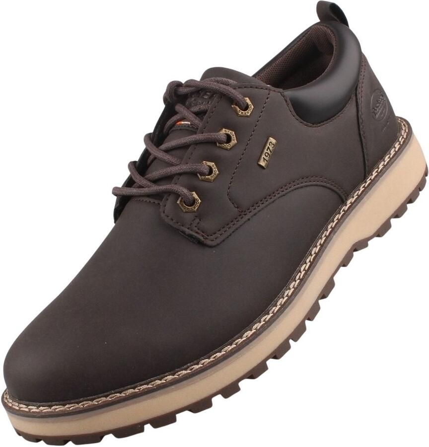 Dockers by Gerli heren lage schoenen donkerbruin