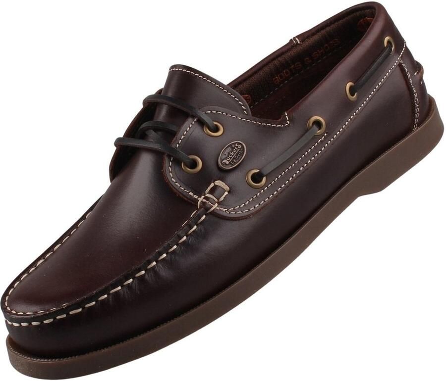 Dockers by Gerli heren leren mocassin donkerbruin