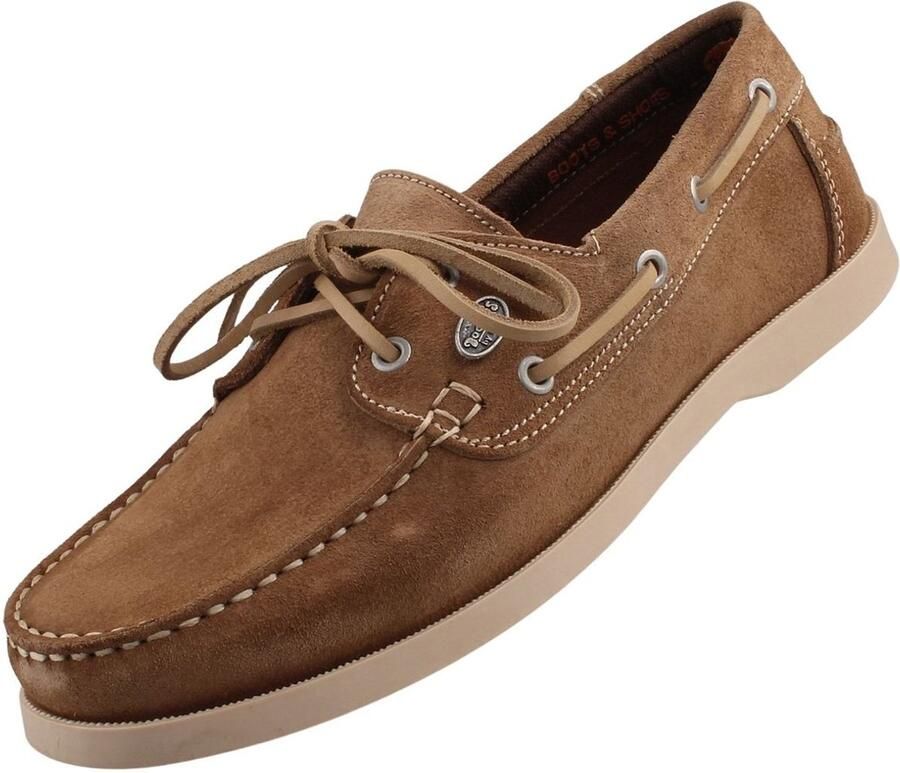 Dockers by Gerli heren leren mocassin lichtbruin