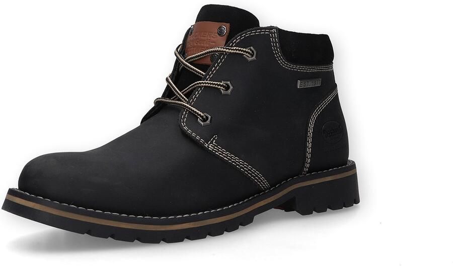 Dockers by Gerli heren leren veterschoenen 53WI013-401100 laarzen zwart