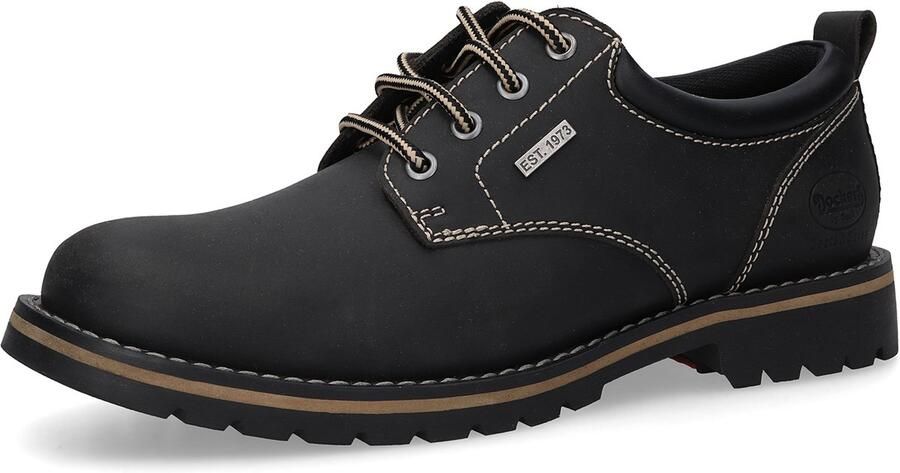 Dockers by Gerli Heren Sneaker gevoerd Memory‑Foam 53WI010‑401‑100 zwart