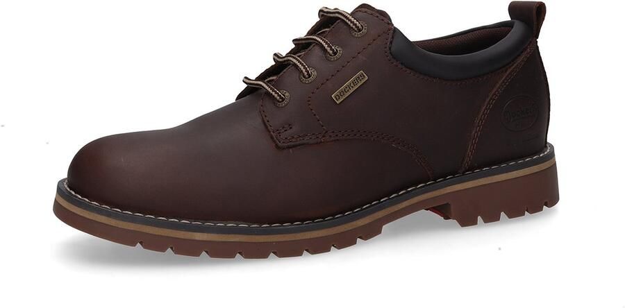 Dockers by Gerli Heren Sneaker gevoerd Memory‑Foam 53WI010‑401‑320 bruin