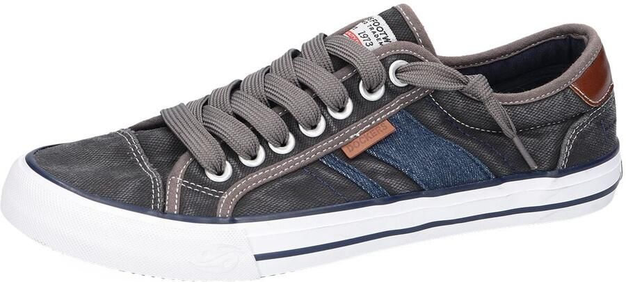 Dockers by Gerli Sneaker Low Sneakers grijs-blauw Katoen Heren Basics Rock wear Street wear