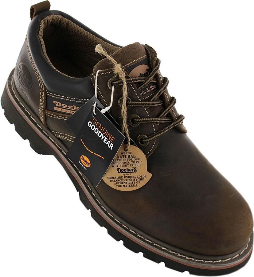 Dockers by Gerli Veterschoenen met logo-opdruk vrijetijdsschoen halfschoen veterschoen - Foto 2