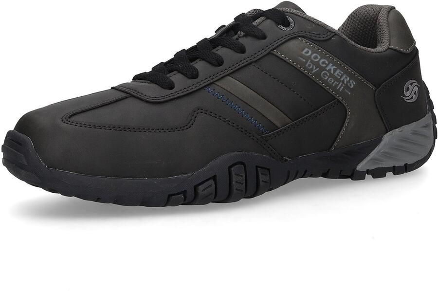 Dockers by Gerli Heren Sneakers Sneaker Soft‑Insock Gelzool 54BN003‑650‑120 zwart grijs - Foto 2