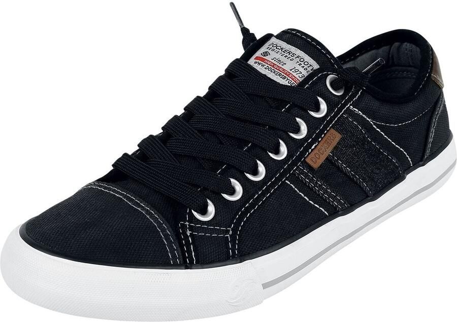 Dockers by Gerli Sneaker Low Sneakers zwart Katoen Heren Basics Rock wear Street wear