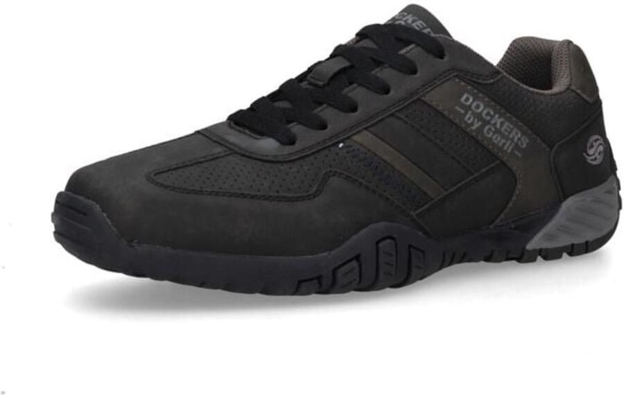 Dockers by Gerli Heren Sneakers 54BN001-650120 Schoenen Zwart Grijs