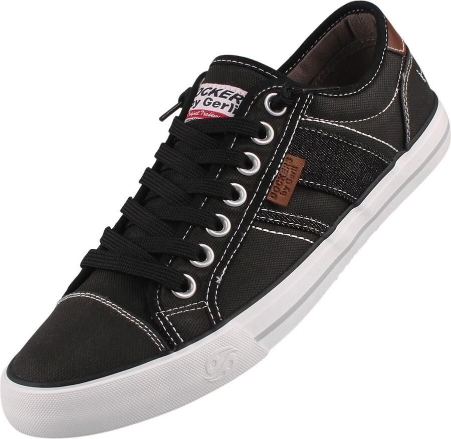 Dockers by Gerli Sneaker Low Sneakers zwart Katoen Heren Basics Rock wear Street wear - Foto 2