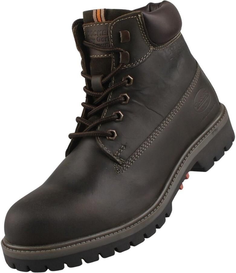 Dockers by Gerli heren wandelschoenen van leer groen (olijfgroen) 53AX003