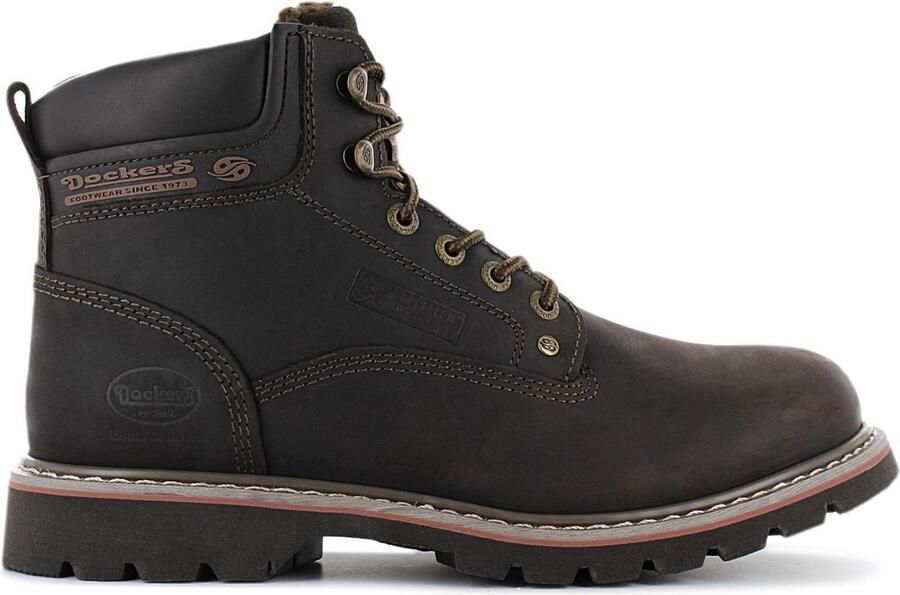 Dockers by Gerli Heren Winter Laarzen Schoenen Boots Gevoerd Cafe-Bruin 23DA104