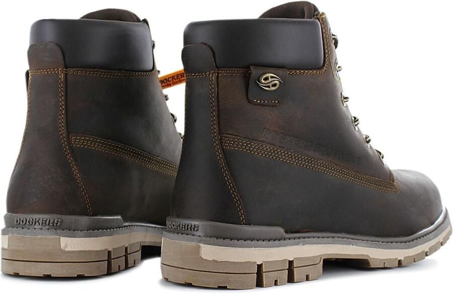 Dockers by Gerli Heren Winter Laarzen Boots Schoenen Leer Bruin 43LU001 - Foto 5