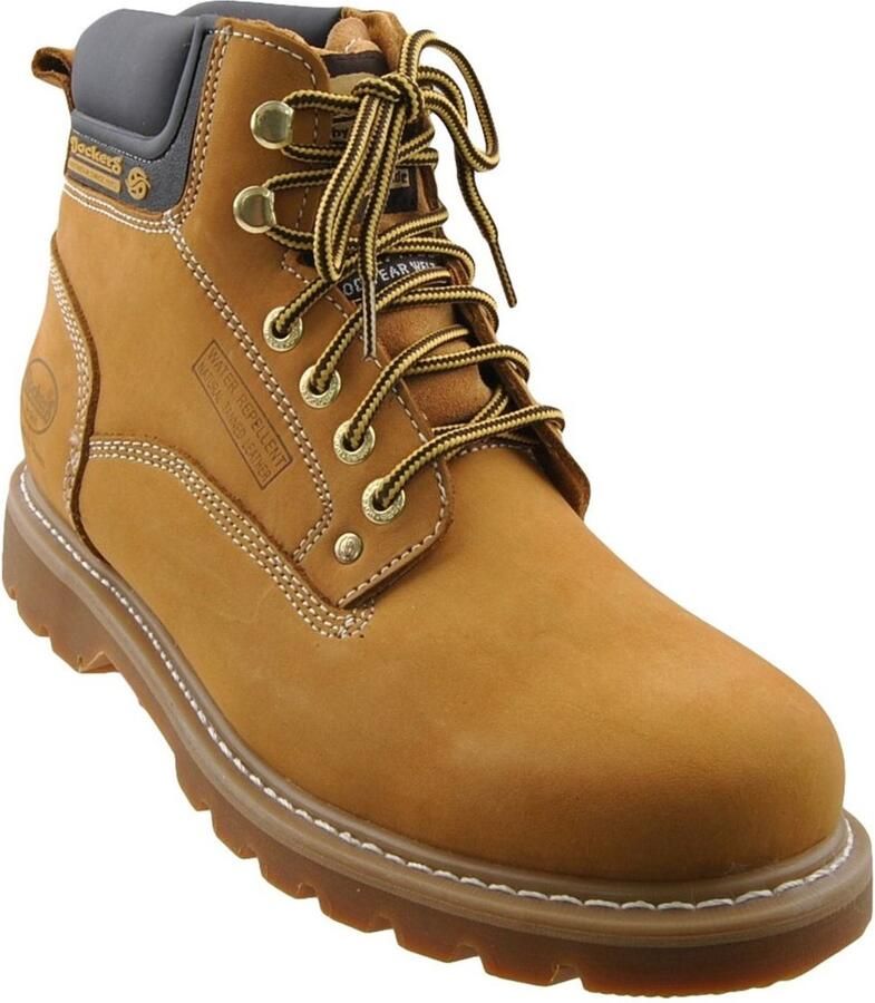 Dockers by Gerli 6 inch Boots Heren Winter Laarzen Gevoerd Leer Zwart 23DA104