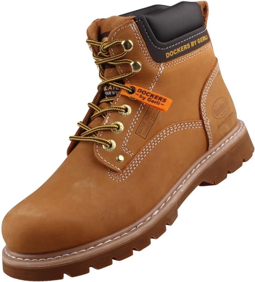 Dockers by Gerli 6 inch Boots Heren Winter Laarzen Gevoerd Leer Zwart 23DA104 - Foto 2