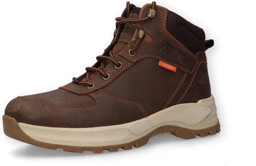 Dockers by Gerli herenleren enkellaarsjes 53KL003-400360 donkerbruin