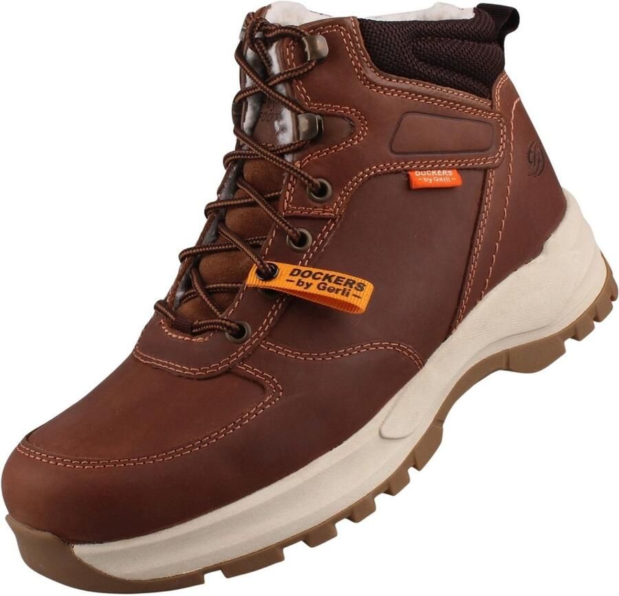 Dockers by Gerli herenleren laarzen gevoerd bruin 53KL103