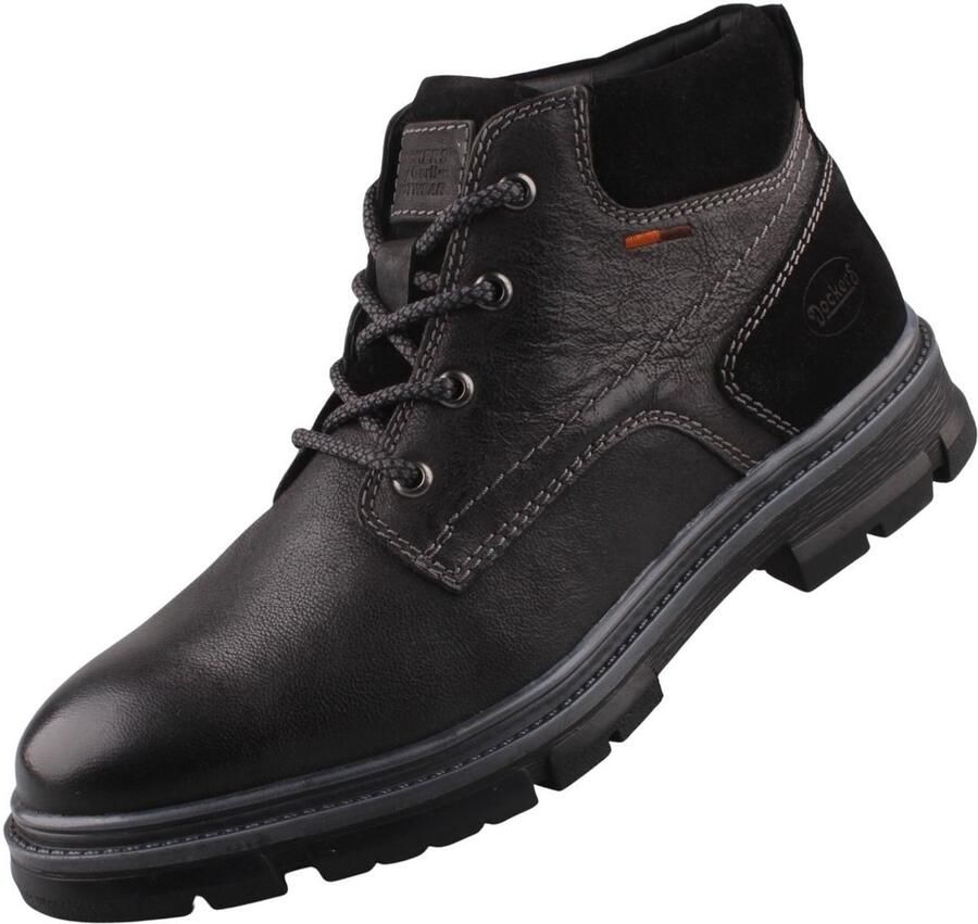 Dockers by Gerli herenleren laarzen zwart 59MH001