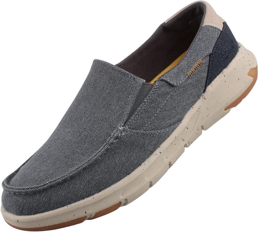 Dockers by Gerli herenschoenen slip-on blauw melange