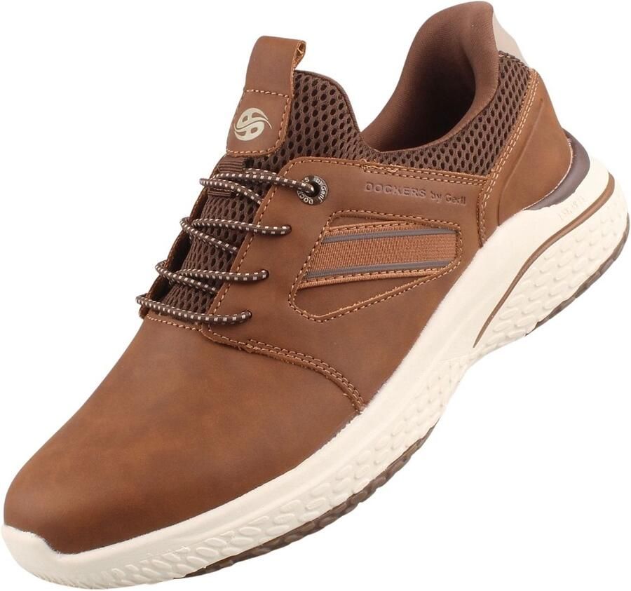 Dockers by Gerli Sportieve veterschoen bruin