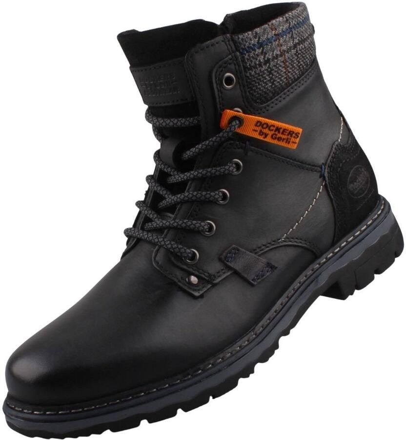 Dockers by Gerli leren herenlaarzen zwart