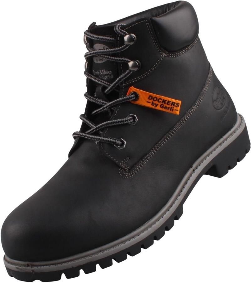 Dockers by Gerli leren herenlaarzen zwart