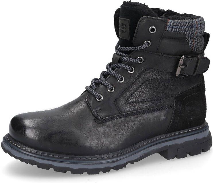 Dockers by Gerli Heren Boots 51GL102-140-100 zwart Leren Stiefel