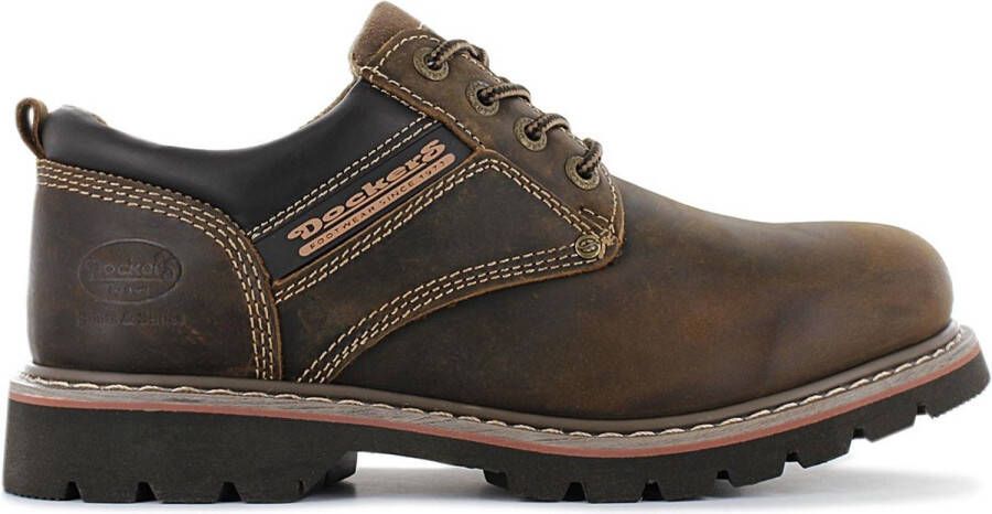 Dockers by Gerli Veterschoenen met logo-opdruk vrijetijdsschoen halfschoen veterschoen