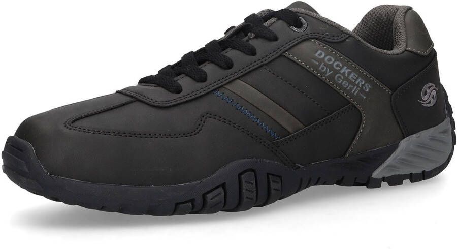 Dockers by Gerli Heren Sneakers Sneaker Soft‑Insock Gelzool 54BN003‑650‑120 zwart grijs