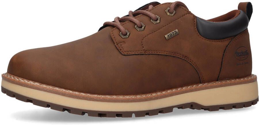 Dockers by Gerli Heren Veterschoen Sneaker Zakelijk Elegant 57IT001 bruin