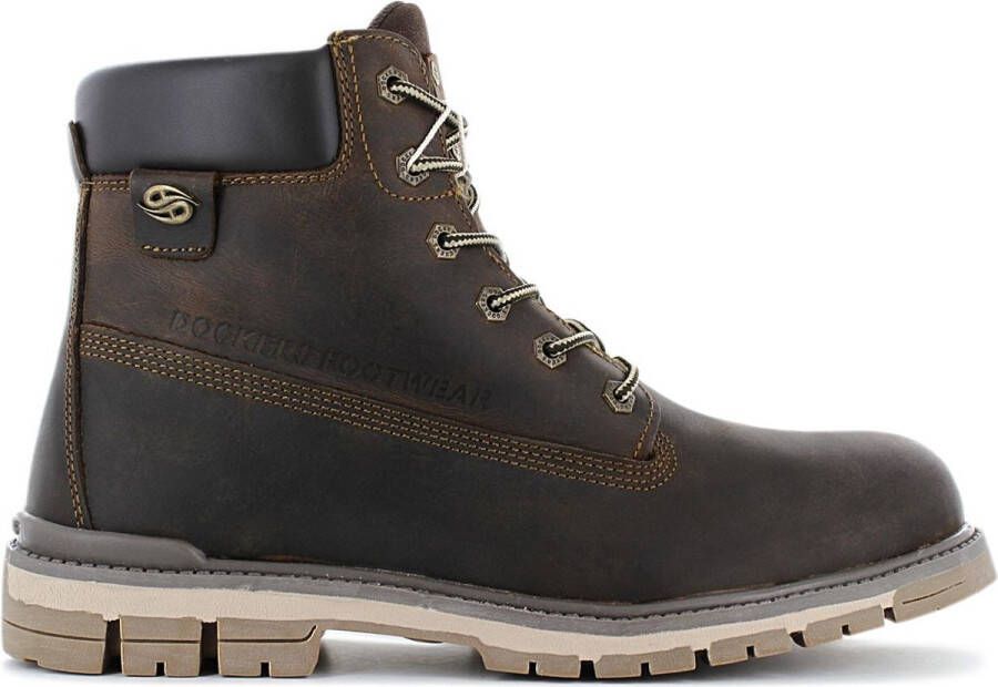 Dockers by Gerli Heren Winter Laarzen Schoenen Boots Leer Bruin 43LU001
