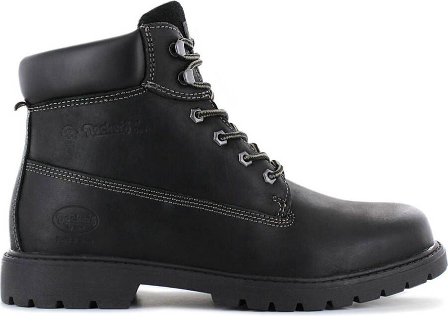 Dockers by Gerli Heren Winter Laarzen Boots Schoenen Leer Zwart 45PA040