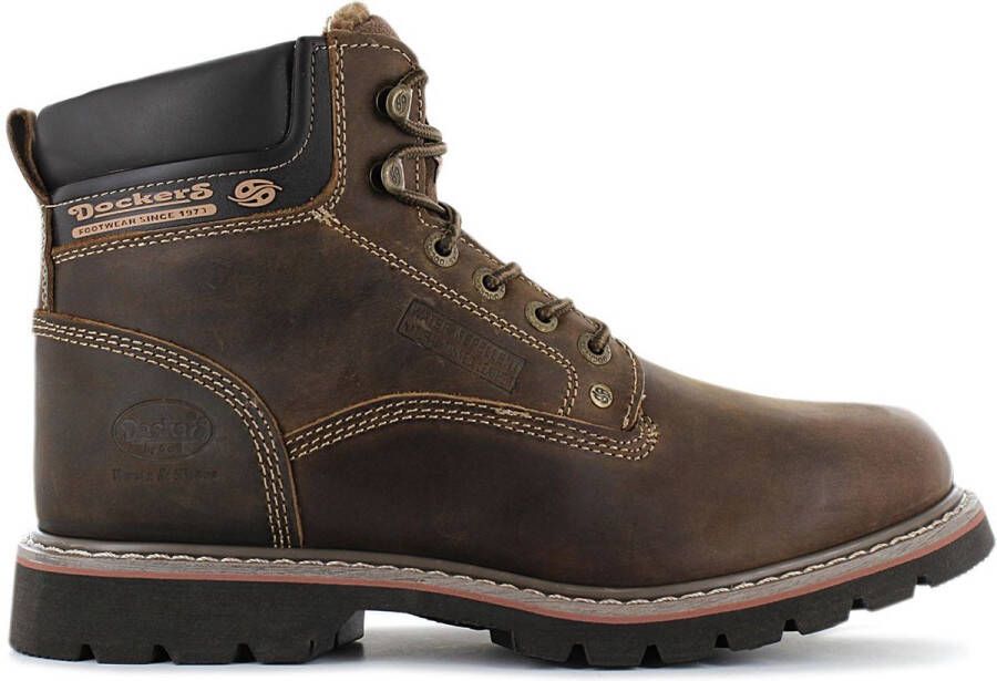 Dockers by Gerli Heren Winter Laarzen Schoenen Boots Gevoerd Bruin 23DA104