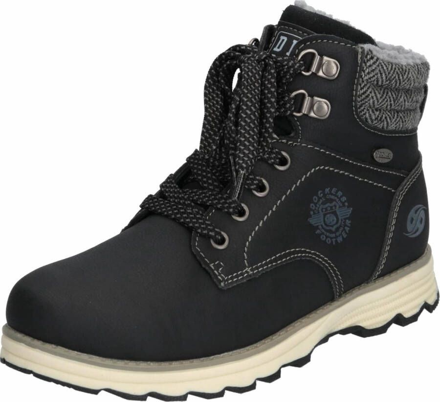 Dockers by Gerli Lined Ankle Boots Kinderlaarzen zwart Polyurethaan & Basics