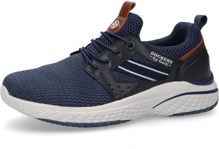 Dockers by Gerli Mesh Sneaker Navy Sneakers navy Textiel Heren Basics Street wear