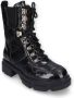 Dockers by Gerli Schnürboots Geveterde laarzen zwart PVC Dames Rock wear - Thumbnail 1