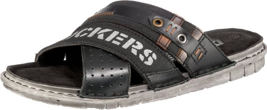 Dockers by Gerli Sandale Sandaal zwart Leer Basics Rock wear Street wear
