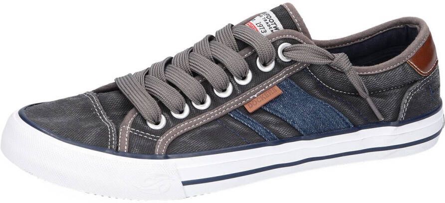 Dockers by Gerli Sneaker Low Sneakers grijs-blauw Katoen Heren Basics Rock wear Street wear