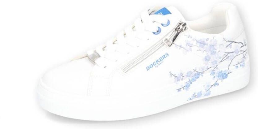Dockers by Gerli Sneakers wit-blauw PVC Dames Basics