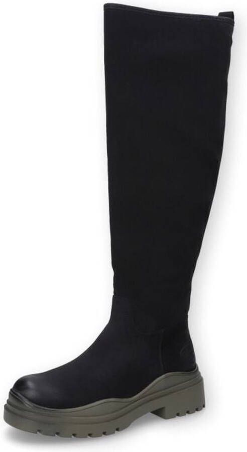 Dockers by Gerli Stiefel Laarzen zwart Leer Dames Rock wear Street wear