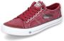 Dockers by Gerli Washed Canvas Sneaker Red Sneakers donkerrood Heren - Thumbnail 1