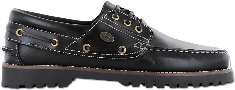 Dockers by Gerli 3-Eye Classic Heren Mocassin schoenen bootschoen Leer Zwart 24D